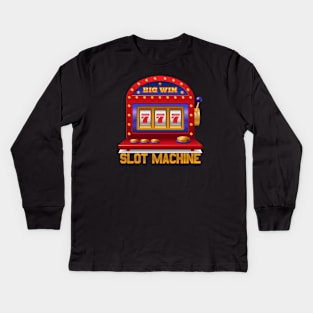 Slot Machine Big Win Kids Long Sleeve T-Shirt